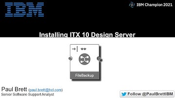 Installing ITX 10 Design Server