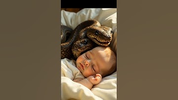 🤪 Unbelievable! 🐍 Giant Snake Protecting a Baby While Sleeping 😱 | Must Watch