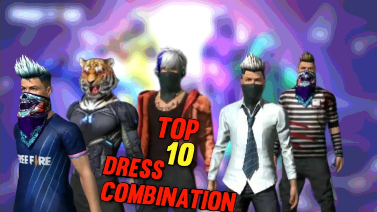 TOP 10 BEST DRESS COMBINATION IN FREE FIRE FREE FIRE YouTube