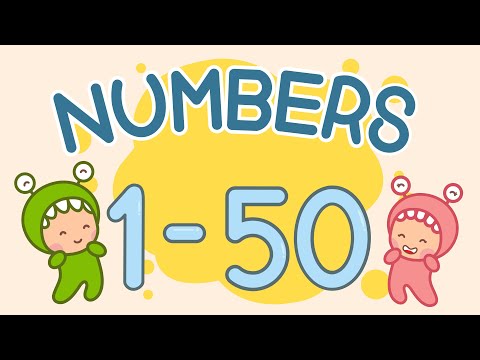 ฝึกนับเลข 1 - 50 ภาษาอังกฤษและภาษาไทย | LITTLE MONSTER KIDS