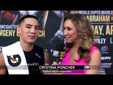 Oscar Valdez Fight Week Interview | Valdez-Gradovich | Media Workouts