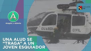 Una alud se "traga" a este joven esquiador en Astún - YouTube