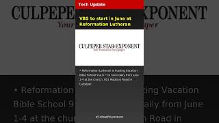 VBS to start in June at Reformation Lutheran | Tech Update | Latest Tech News 2026 #Tech #AI #Startu