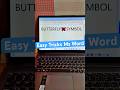 Butterfly 🦋 Symbol #mswordtips #mswordtricks #msword #tips #computer #shortvideo