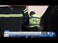 Man dies after attempting to climb semi