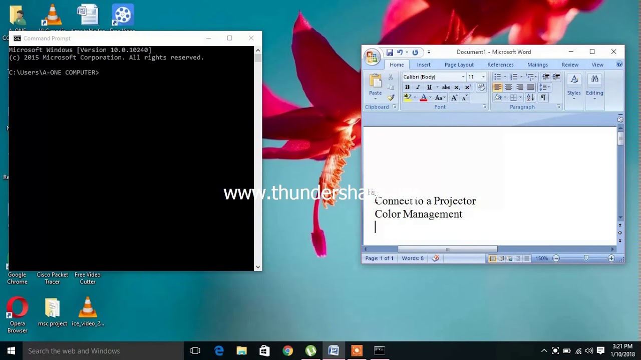 how to connect a projector with pc and laptop by using cmd commands ...