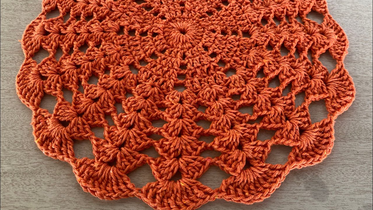 CROCHÊ FÁCIL DE FAZER/SOUSPLAT EM CROCHÊ PASSO A PASSO