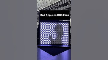 Bad Apple on RGB fans