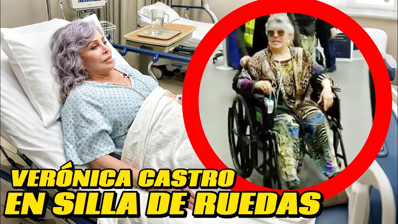 ¿Qué le pasó? Verónica Castro aparece debilitada en silla de ruedas y preocupa a todos