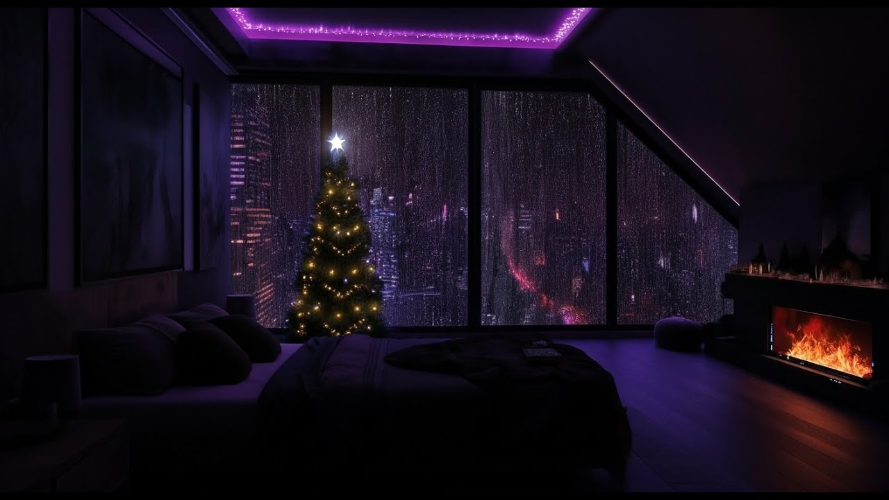 Watching a Massive Storm from an Apartment 🏙️🌩️ | City Rain ASMR for Ultimate Focus & Study