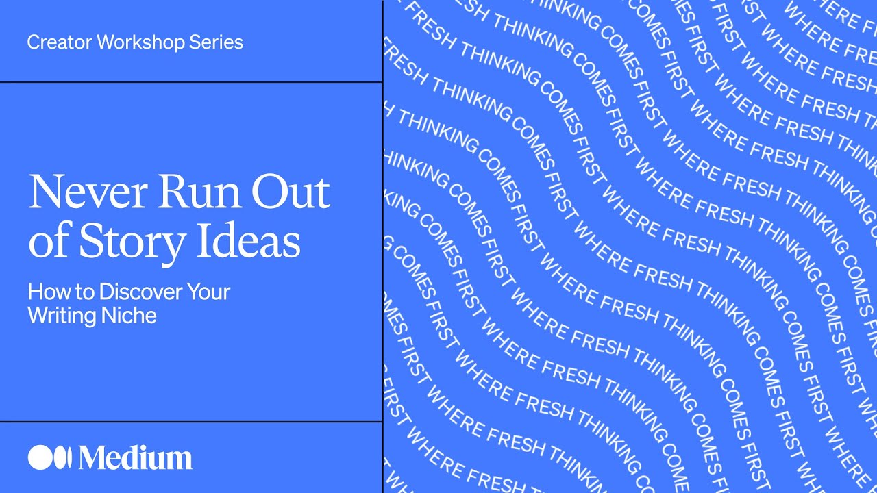 Never Run Out Of Story Ideas How To Discover Your Writing Niche Youtube