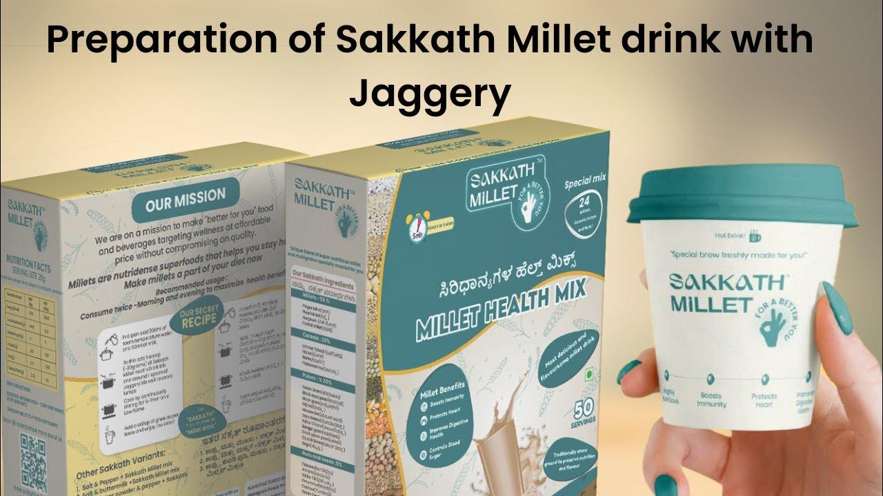 How to prepare Sakkath Millet drink with Jaggery YouTube