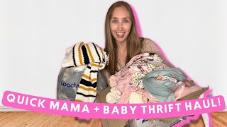 QUICK THRIFT HAUL | Mama + Baby Thrift Haul
