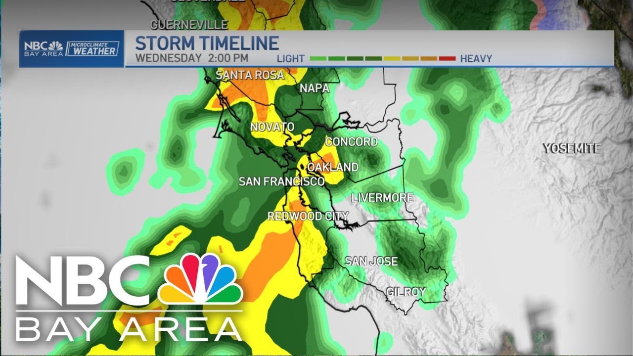 Bay Area forecast: 3 storms; updated rain timeline - YouTube