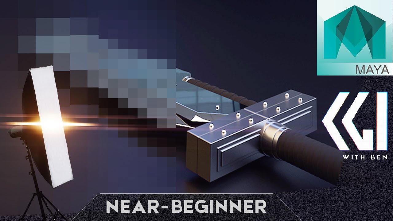 Studio lighting and render settings for Maya and Arnold (Sword Part 4 ...