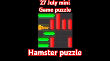 27 july mini game puzzle !! Hamster kombat mini game puzzle !! #foryou #hamsterkombat #subscribers
