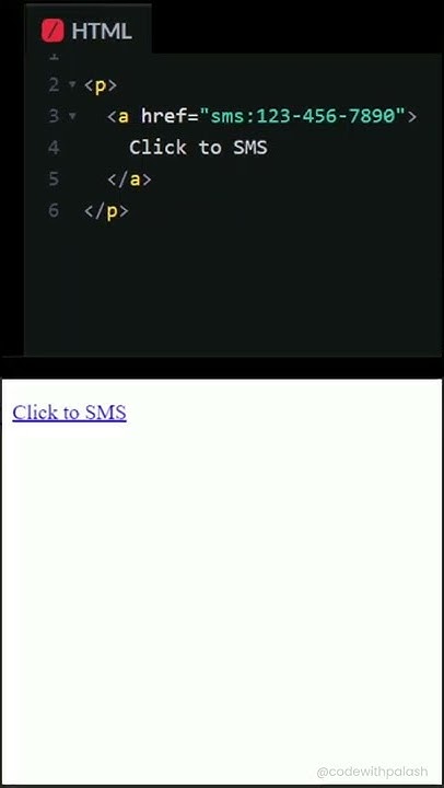 HTML Tips and Tricks (Part 11): How to Open SMS App With HTML Code! # ...