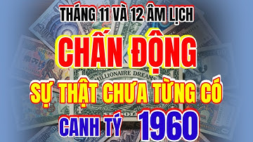 Chấn động sự thật chưa từng có, tháng 11,12 âm - tử vi Canh Tý 1960 - ôm tiền cả tháng!