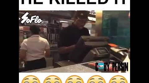 "He killed it" Guy order everything on the menu