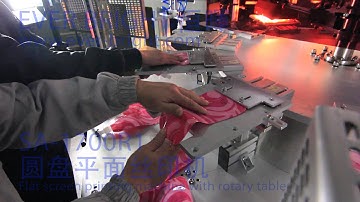 SA-1700 Flat screen printing machine with rotary table