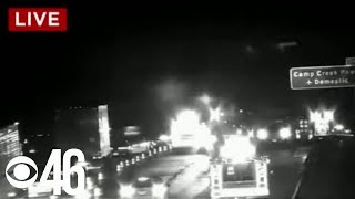 TRAFFIC ALERT: Tractor-trailer 8,000-pound fuel spill slows down I-285 southbound