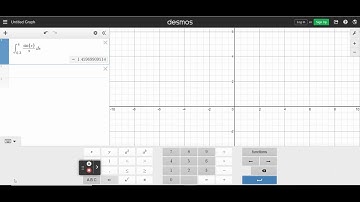 Using Desmos to Evaluate a Definite Integral