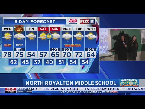 North Royalton Middle Schoolers help Fox 8 predict Halloween forecast