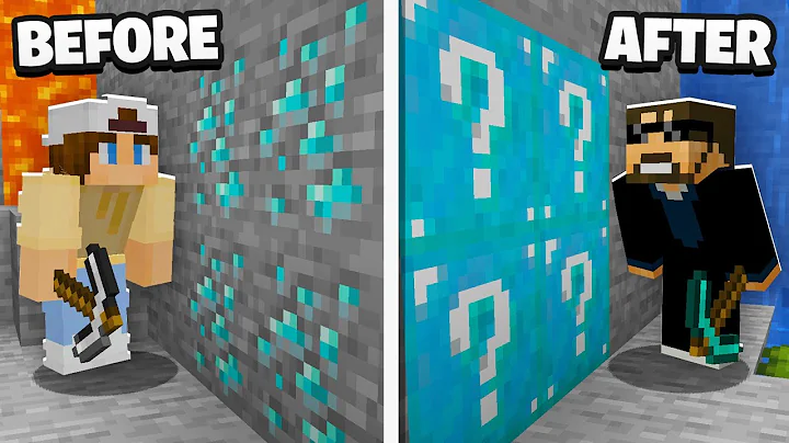 Minecraft, But ALL ORES are LUCKY BLOCKS!