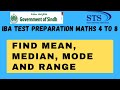 Mean| Median| Mode| Range
