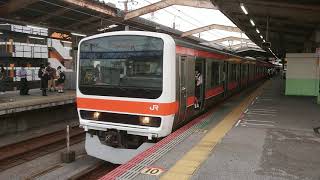 [中央総武線から転入してきても少ない!] 武蔵野線209系500番台M76編成 府中本町行き 西船橋(JM-10)発車
