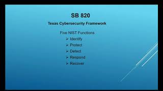 Cybersecurity Tips and Tools – SB 820 and HB 3834 86th Updates for Texas school districts   Sesion 1