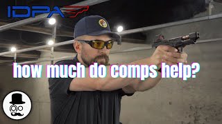 Compensators on Pistols - how much do they work?  IDPA Carry optics study screenshot 3