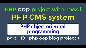 #19.  php oop blog project  ( edit, delete category )