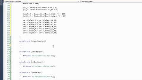 XNA 4 Course I Ch 19 04 Particle Explosion New Method Code