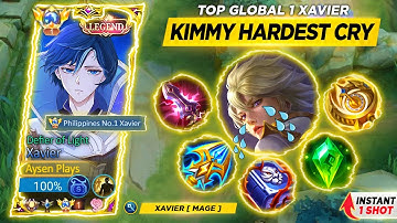 95% WINRATE!! XAVIER SKILL COMBO GAMEPLAY! 😱 | XAVIER BEST BUILD AND EMBLEM 2023 | MLBB