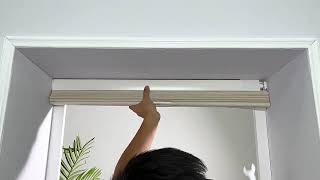 No drill Roman Blinds installation instruction