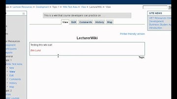 How to Use a Moodle Wiki