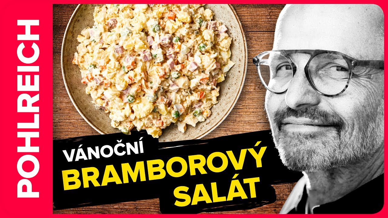 Poctivý bramborový salát – česká klasika na Štědrý den podle Zdeňka Pohlreicha