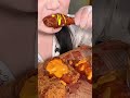 Fried chicken and burger mukbang #shorts