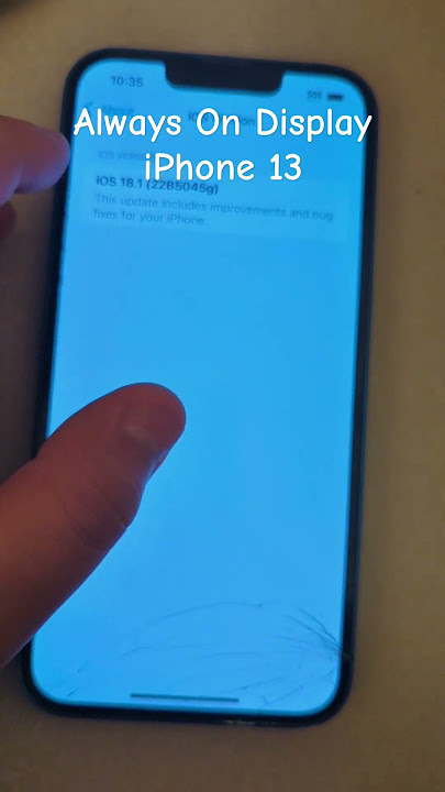 Always On Display on an iPhone 13!