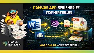 PDF automatisch aus Power Apps erstellen (Canvas App + Word Online + Power Fx) inkl Serienbrief