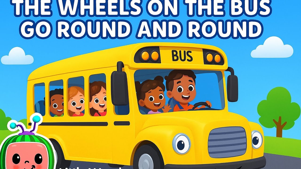 The Wheels on the Bus Go Round and Round 🚌 | 3D Kids Song | Toddler ...