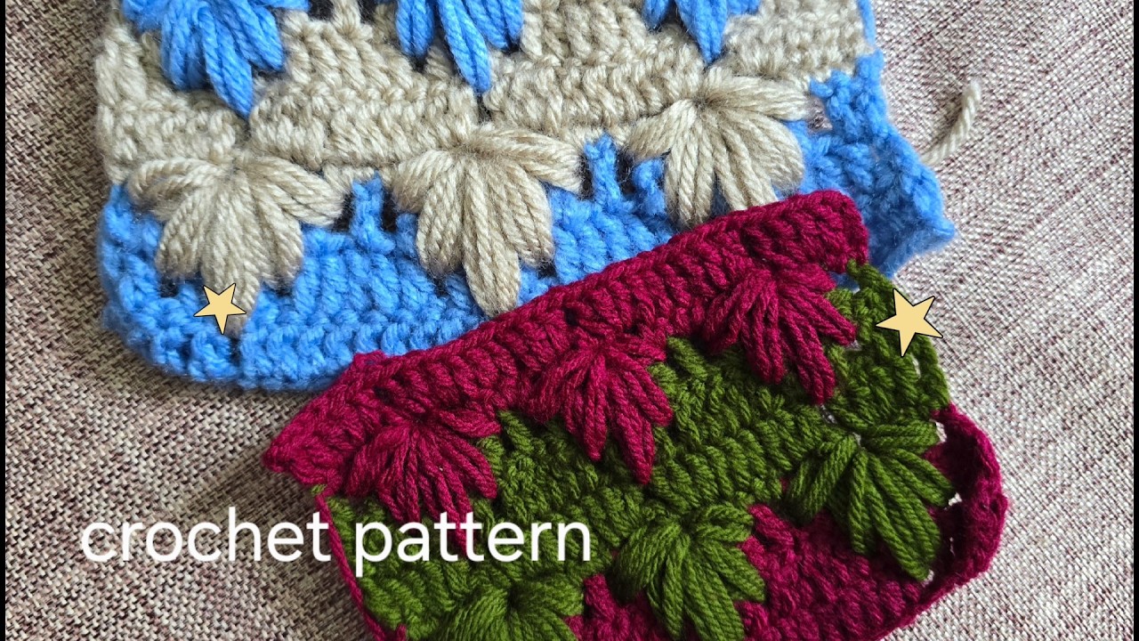 Crochet beautiful pattern design ✨️ 😍 pattern design for beginners