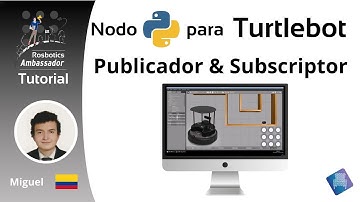 Como crear un nodo en Python que actúe como publicador y subscriptor para turtlebot | ROS tutoría