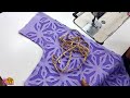 How To Make V Neck Design Without Buckram and Paper Pasting Full Cutting and Stitching