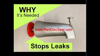 Red Disc Seal-Protect Your Bathtub Wall- Stops Water Damage-Why It's Needed- www.RedDiscSeal.com