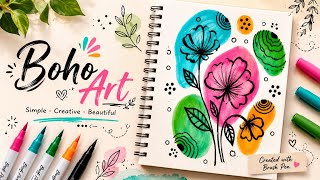 Aesthetic Boho Painting Relaxing Art