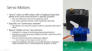 TTED 4010: Using Stepper and Servo Motors with the Arduino