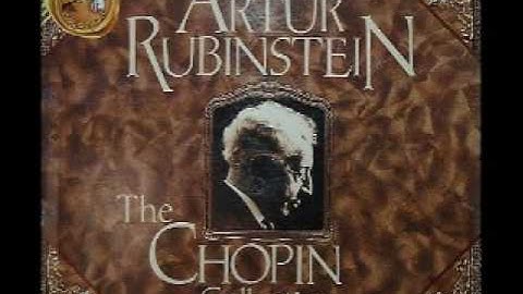 Arthur Rubinstein - Chopin Nocturne Op. 37, No. 1 in G minor