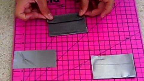 How To Make a Duct Tape Tri-Fold Wallet